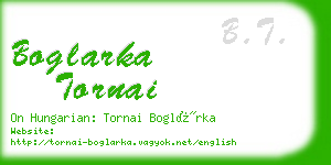 boglarka tornai business card